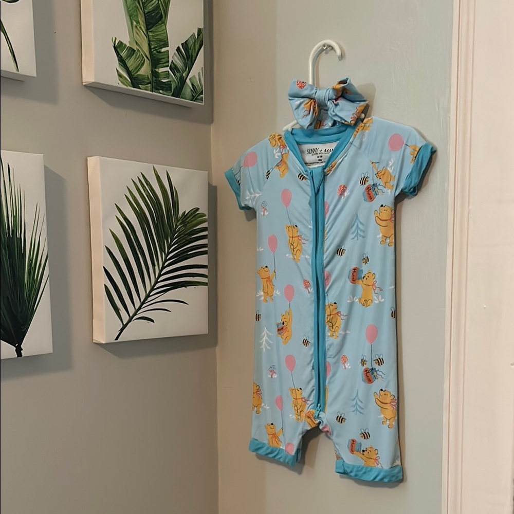 Sunny and Mama Pooh Short Zippy and Bow SET